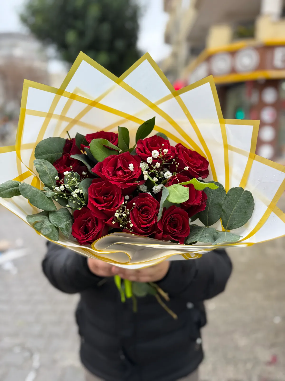 10 Lu Kırmızı Gül Buketi