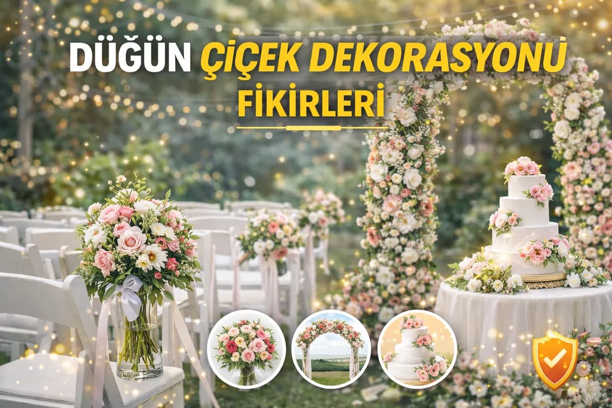Düğün Çiçek Dekorasyonu Fikirleri